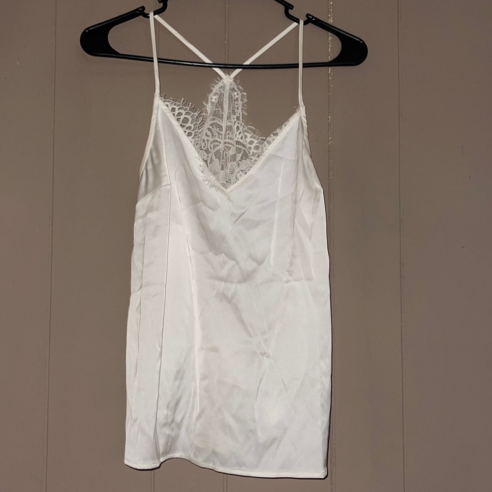 White satin cami